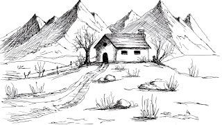 Ink and pen drawings