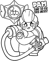 Surge coloring page brawl stars