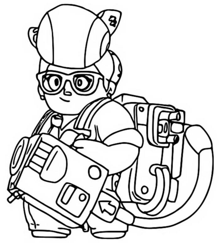 Coloring page brawl stars