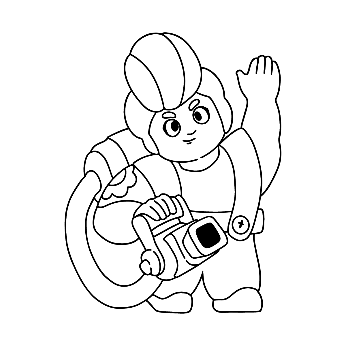 Brawl stars pam coloring page â online and print for free