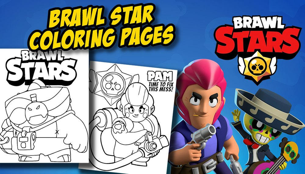 Banner brawl stars coloring pages by topcoloringpages on