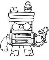 Pam coloring page brawl stars