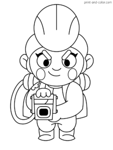 Brawl stars coloring pages print and color