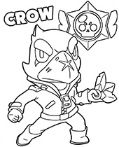 Pam coloring page brawl stars
