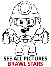 Pam coloring page brawl stars
