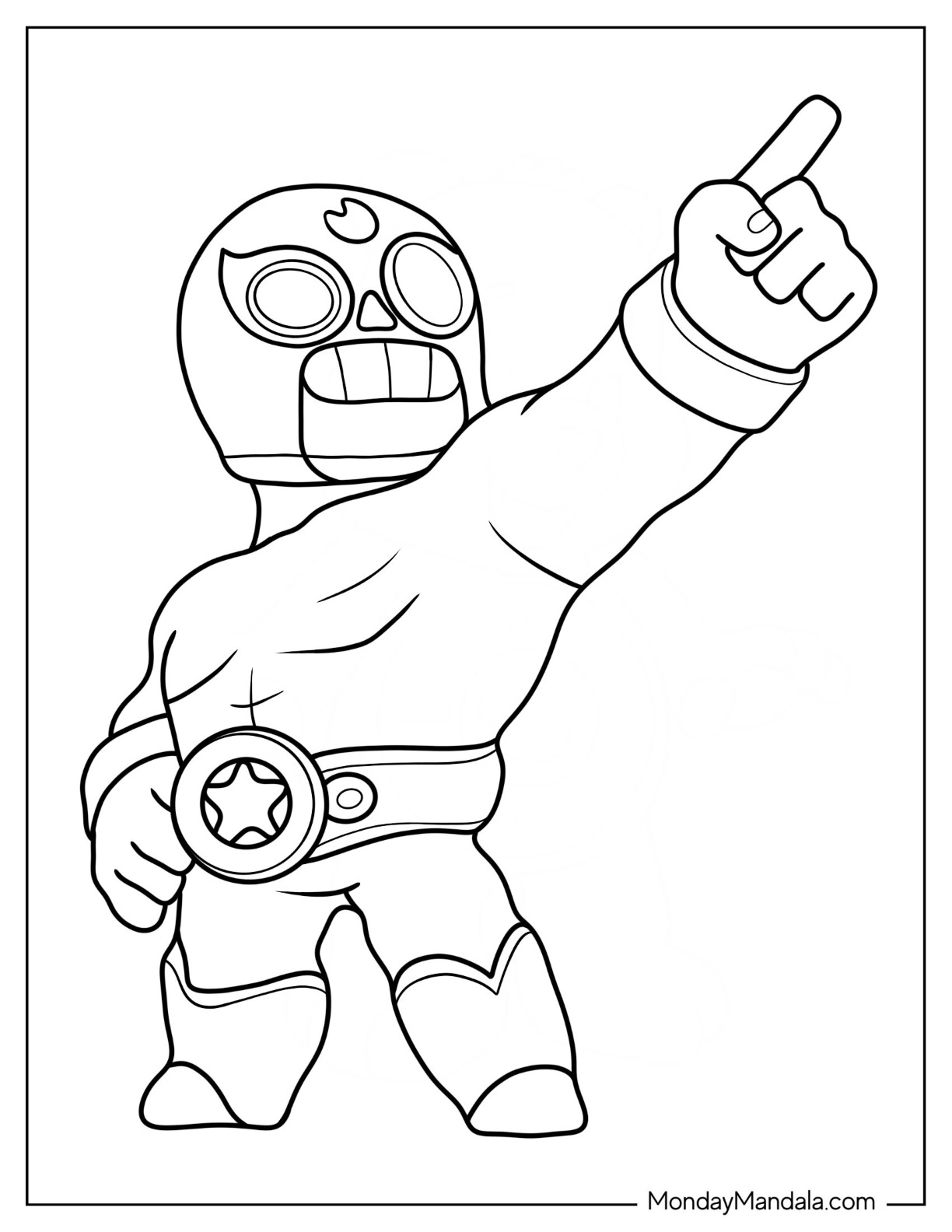 Brawl stars coloring pages free pdf printables
