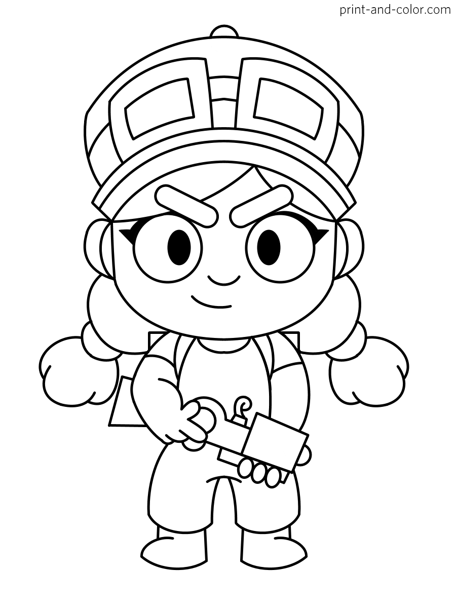 Brawl stars coloring pages print and color