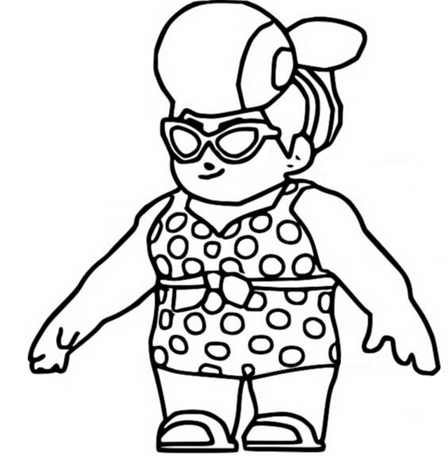 Coloring page brawl stars may update summer pam