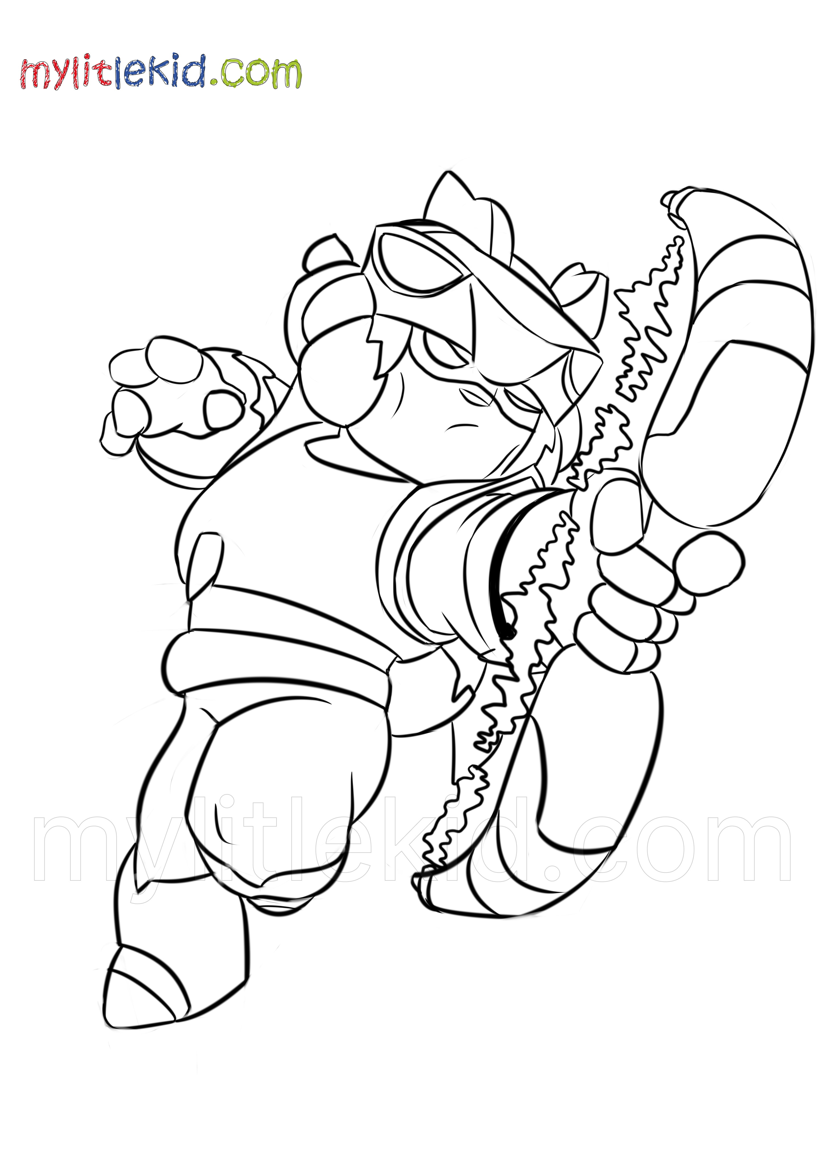 Brawl stars coloring pages print or download for free