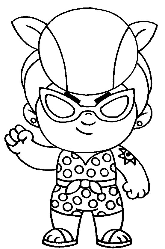 Summer pam brawl stars coloring book â having fun with children
