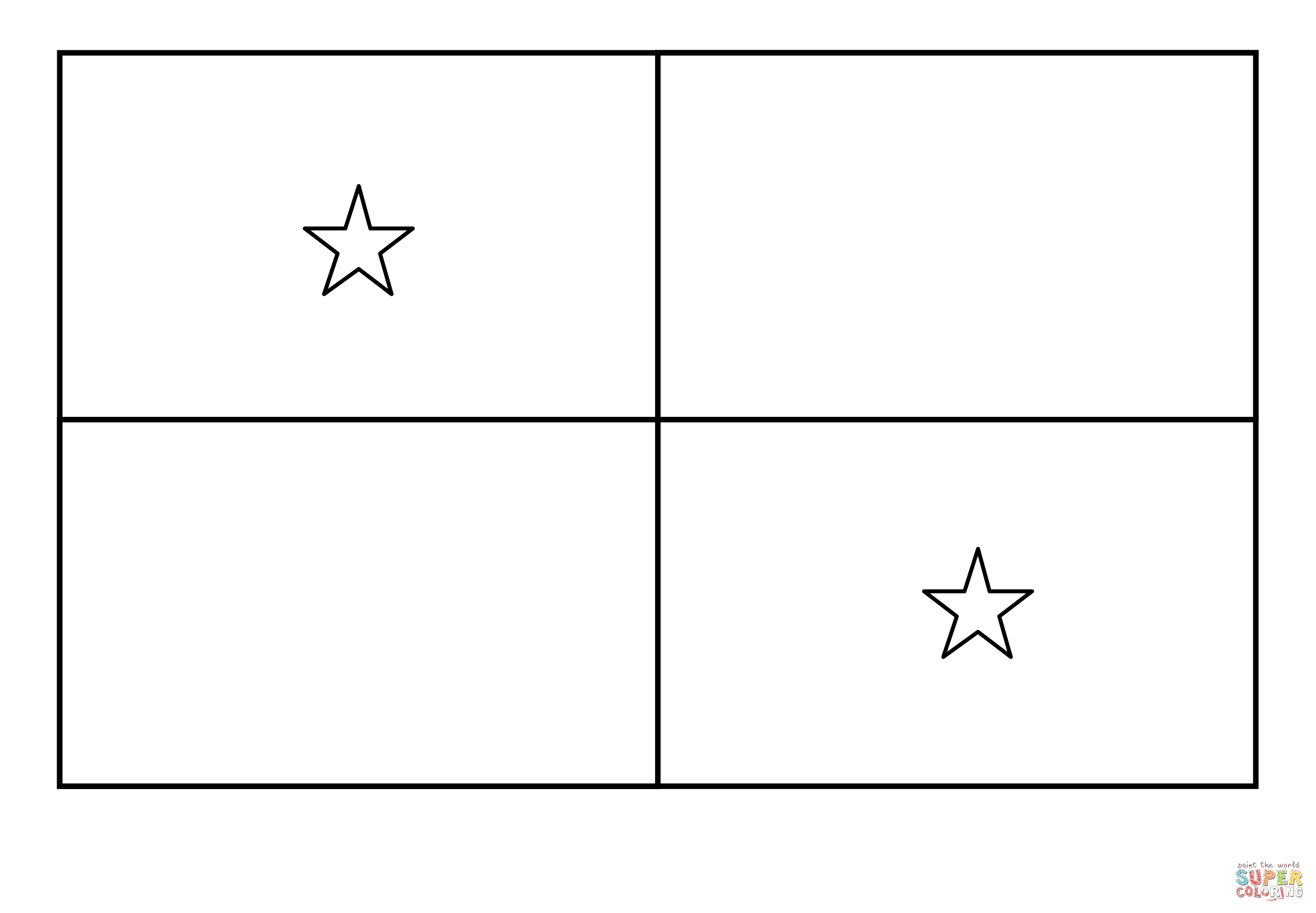 Flag of panama emoji coloring page free printable coloring pages