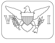 Flag of the united states virgin islands coloring page free printable coloring pages