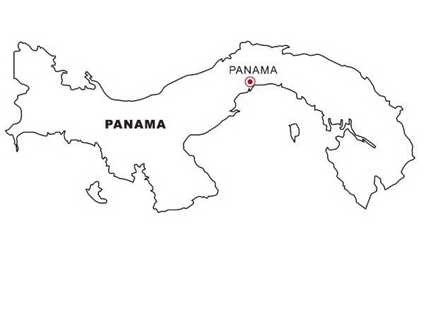 Panama map coloring page map tattoos panama coloring pages