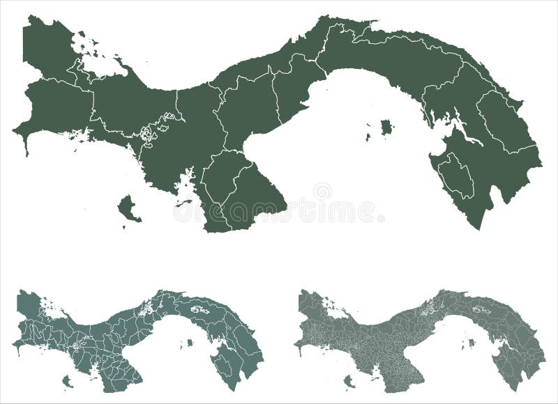 Panama vector map stock illustrations â panama vector map stock illustrations vectors clipart
