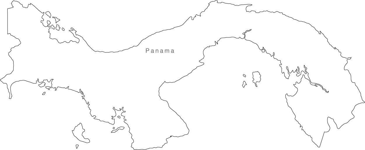 Digital panama map for adobe illustrator and powerpointkeynote