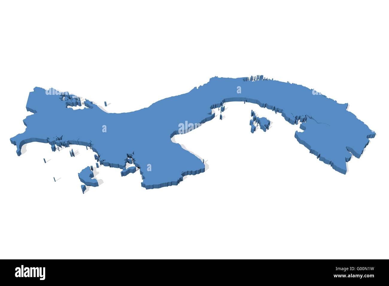 Panama country map hi