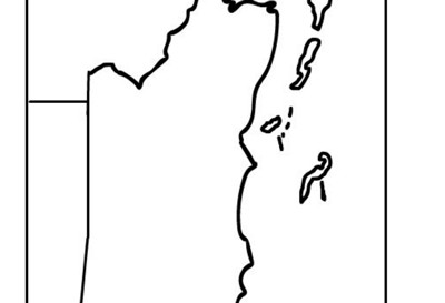 Panama outline map