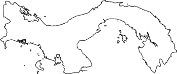 Panama country map