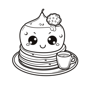 Kawaii pancakes png transparent images free download vector files