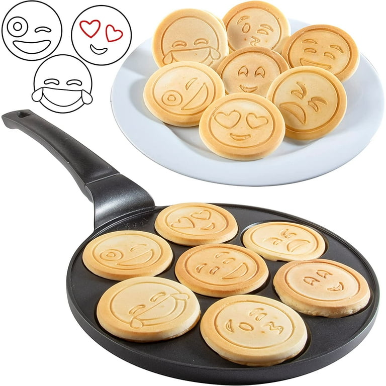 Emoji smiley face pancake pan