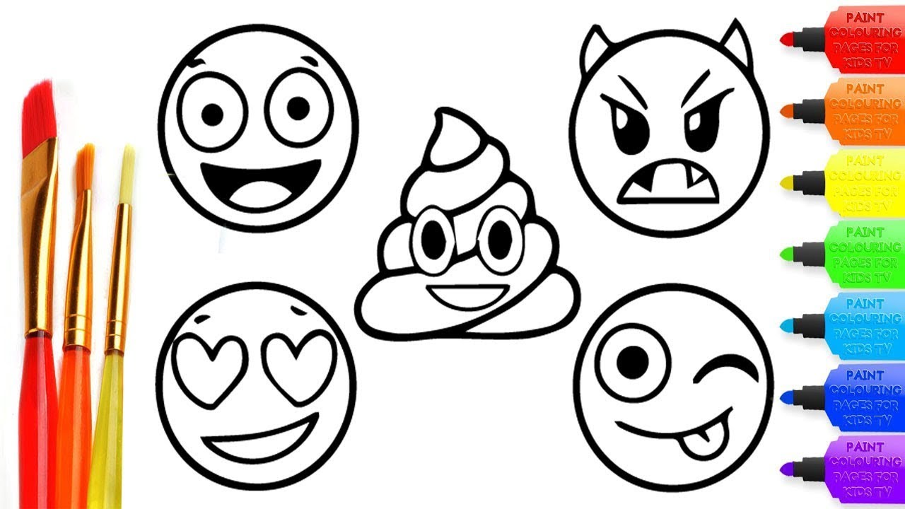 How to draw faces plus unicorn coloring page for kids i learn coloring book with faces plus unicorn