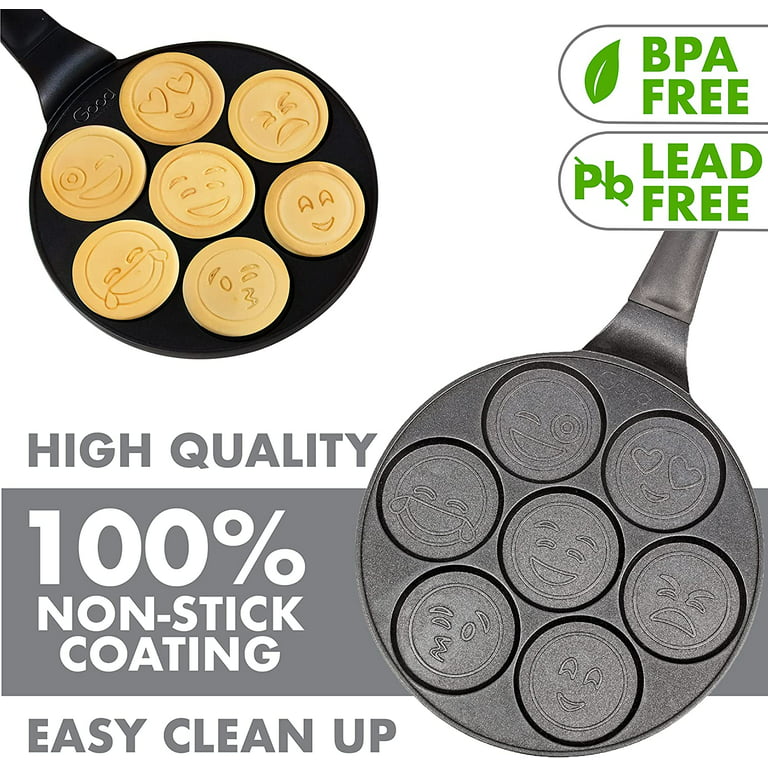 Emoji smiley face pancake pan