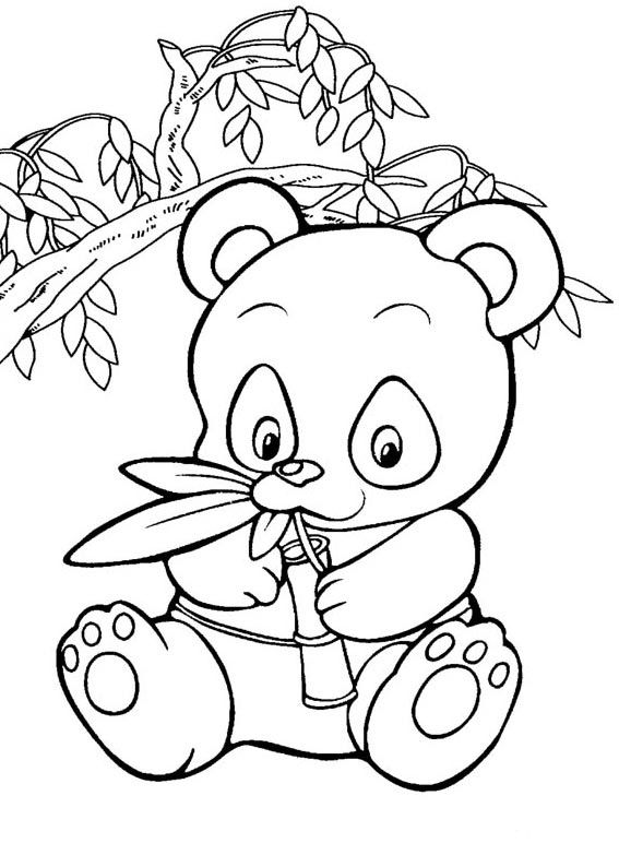 Panda coloring pages