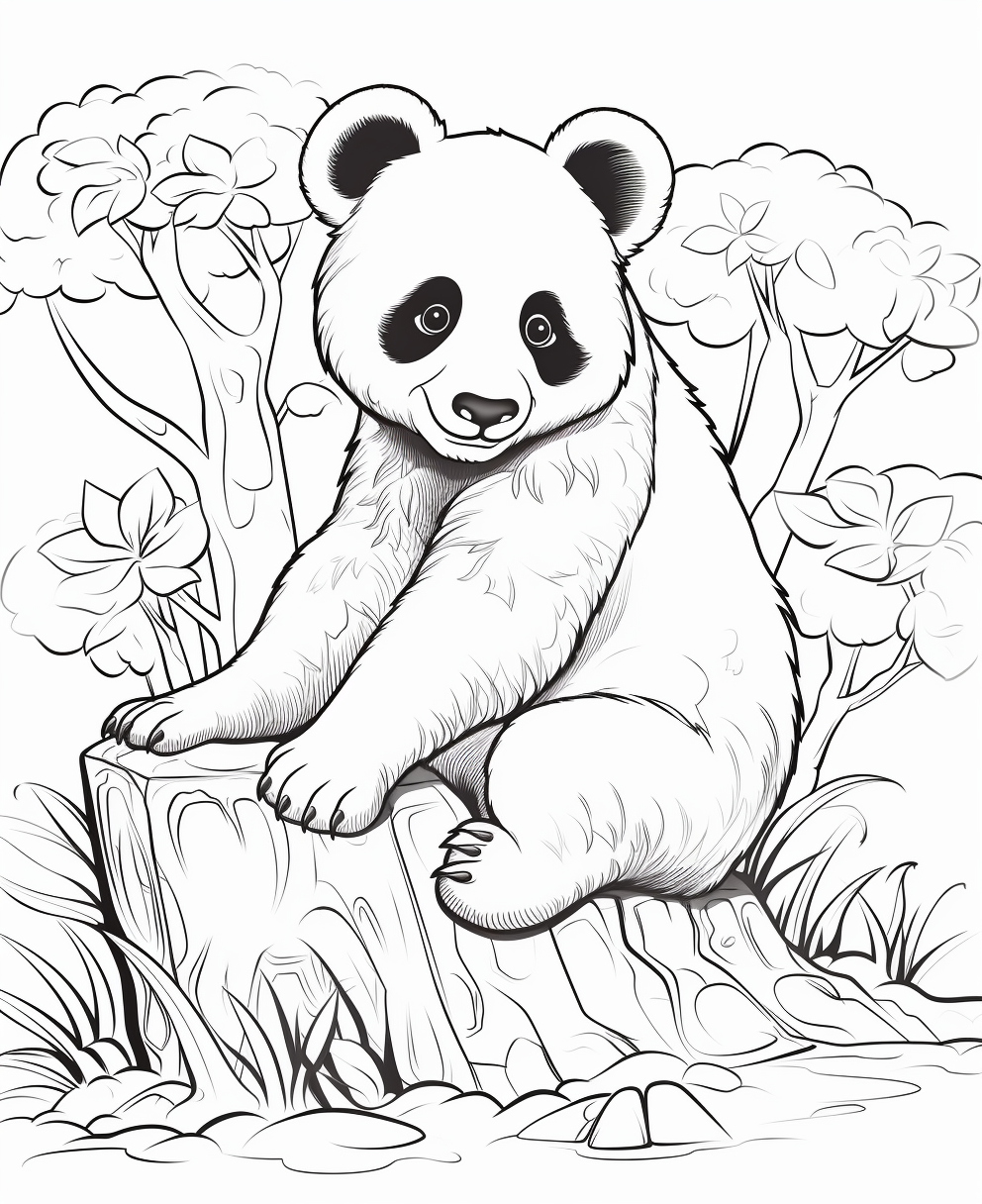 Panda coloring page coloring books for children years old coloring pages ñðñððµñðñðññ