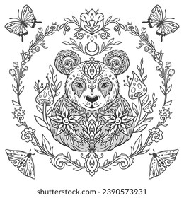 Panda adult coloring images stock photos d objects vectors