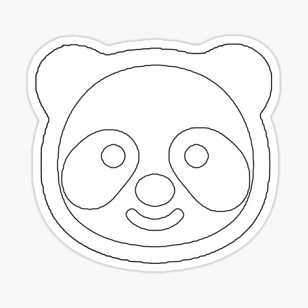 Panda face stickers for sale