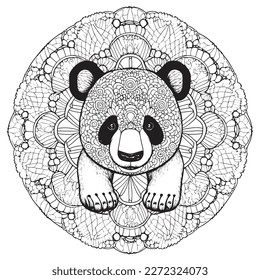 Panda adult coloring images stock photos d objects vectors