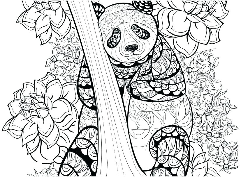 Panda coloring pages