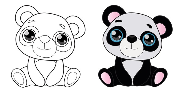 Thousand coloring panda royalty
