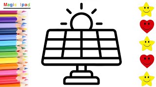 Coo dibujar una placa solar dibujos para niãos ðâ how to draw a solar panel drawings for kids