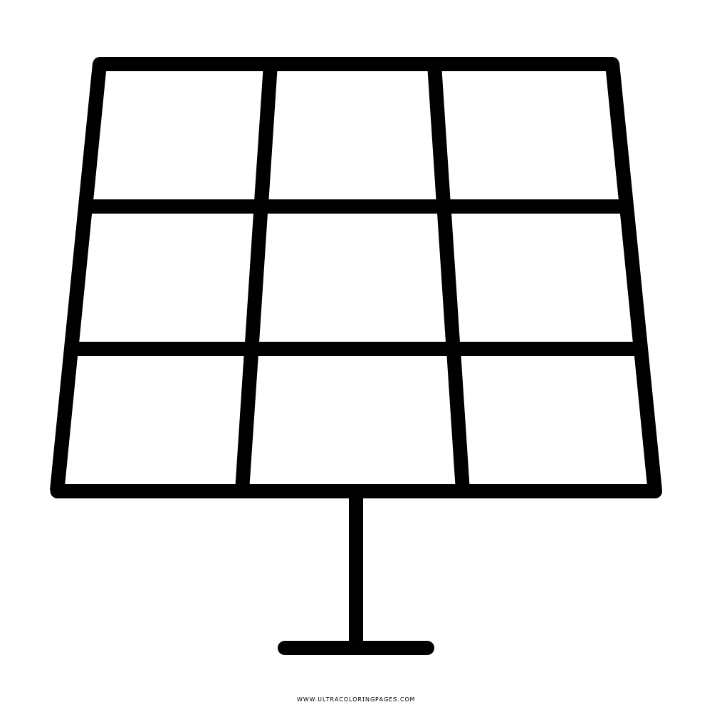 Solar panel coloring page