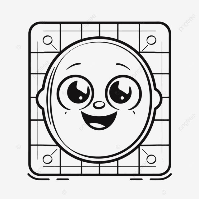 Caricatura cara para colorido pãginas contorno bosquejo dibujo vector png dibujo de panel solar quema del panel solar bosquejo del panel solar png y vector para dcargar gratis