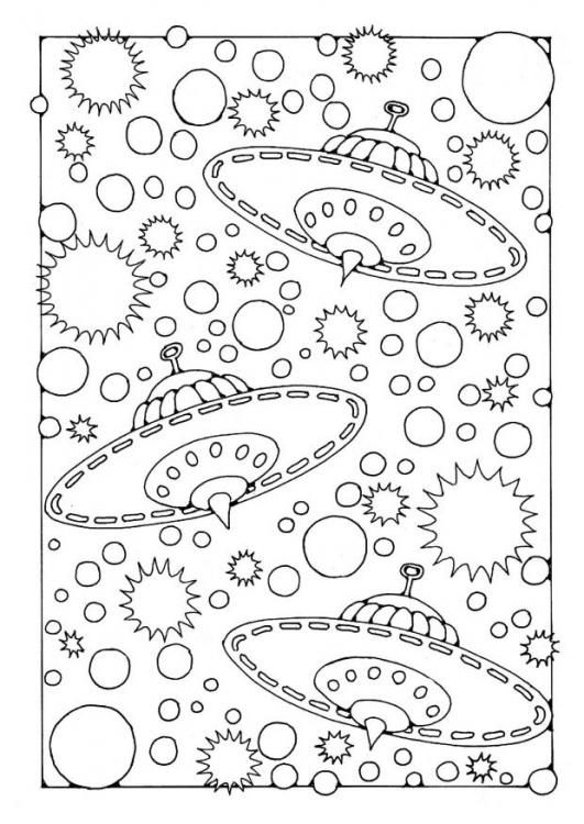 Coloring page ufo