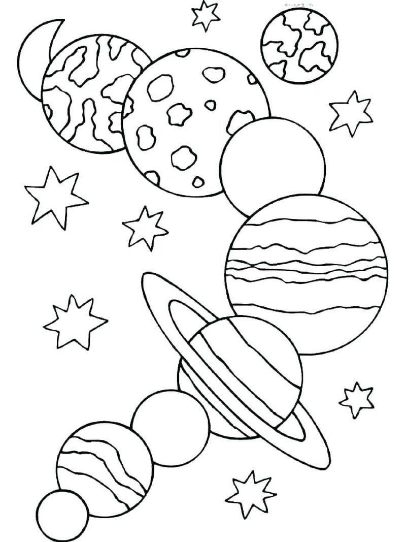 Plete solar system coloring pages pdf to print