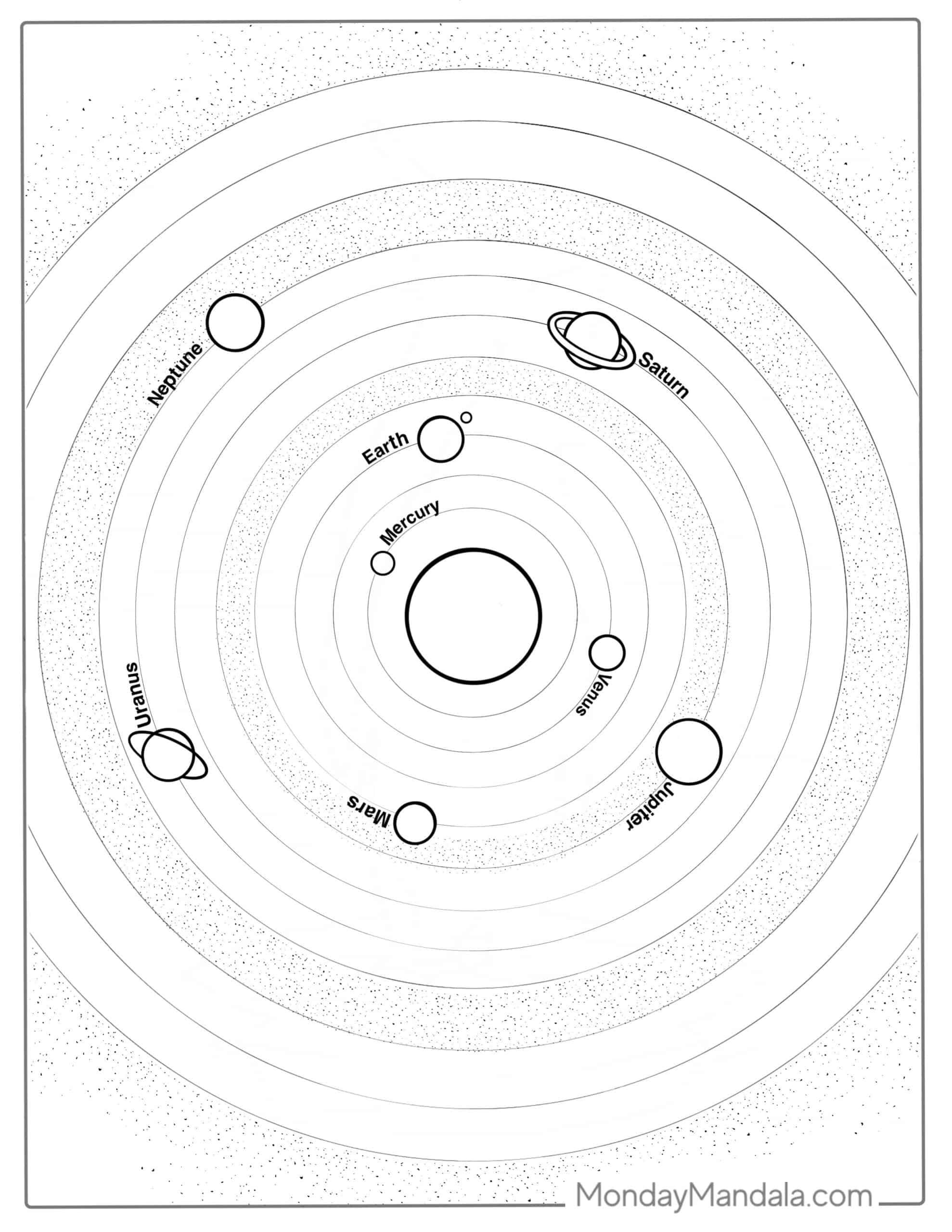 Solar system coloring pages free pdf printables solar system coloring pages solar system coloring pages