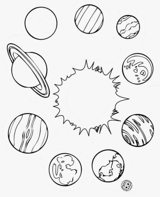 Explore the solar system with coloring pages ð