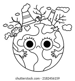 Imãgenes fotos de stock objetos en d y vectores sobre pollution coloring page