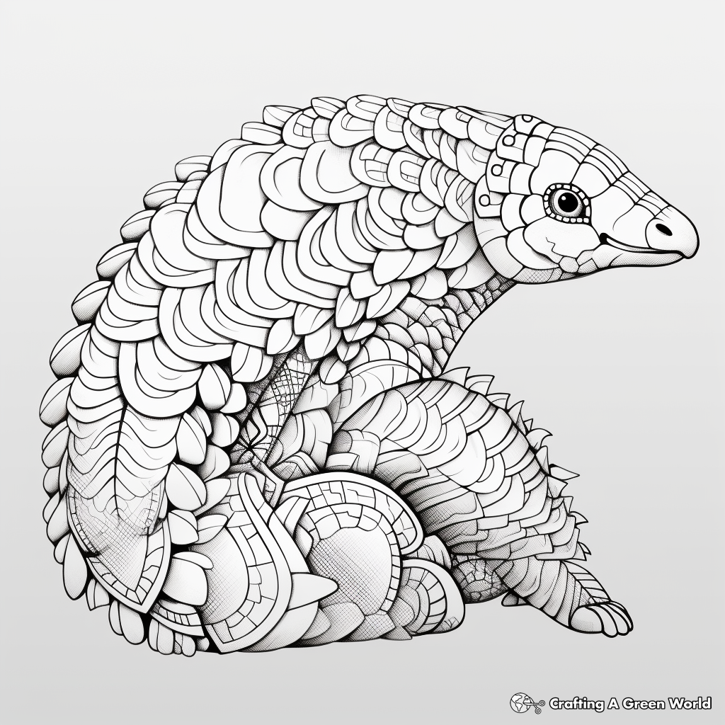 Pangolin coloring pages