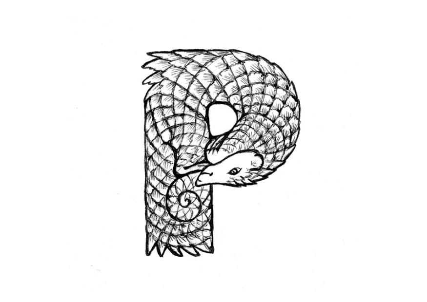 Coloring page p