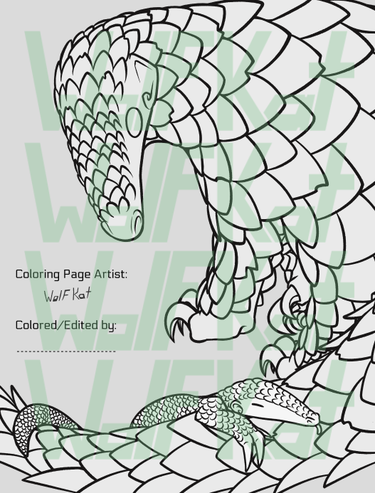 Wildlife coloring page