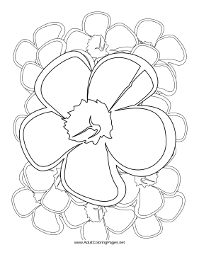 Pansy coloring page
