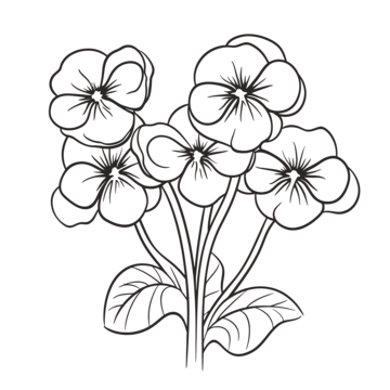Pansy flower png vector psd and clipart with transparent background for free download