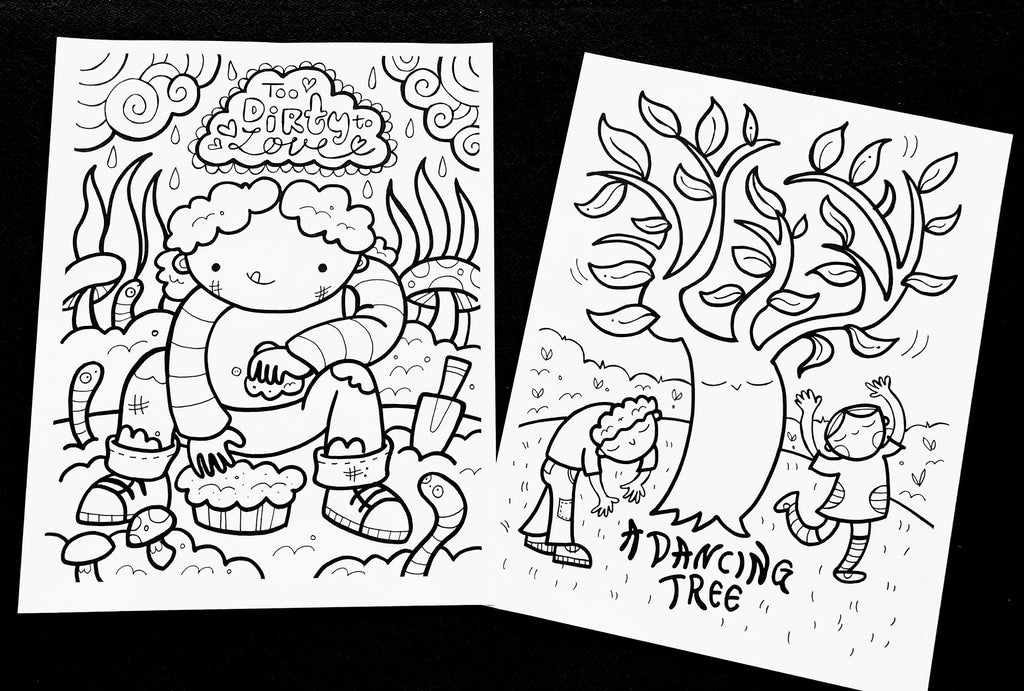 Color with caspar and kate coloring pages volume â kate endle
