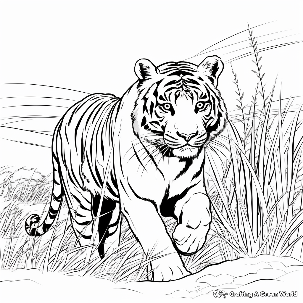 Siberian tiger coloring pages