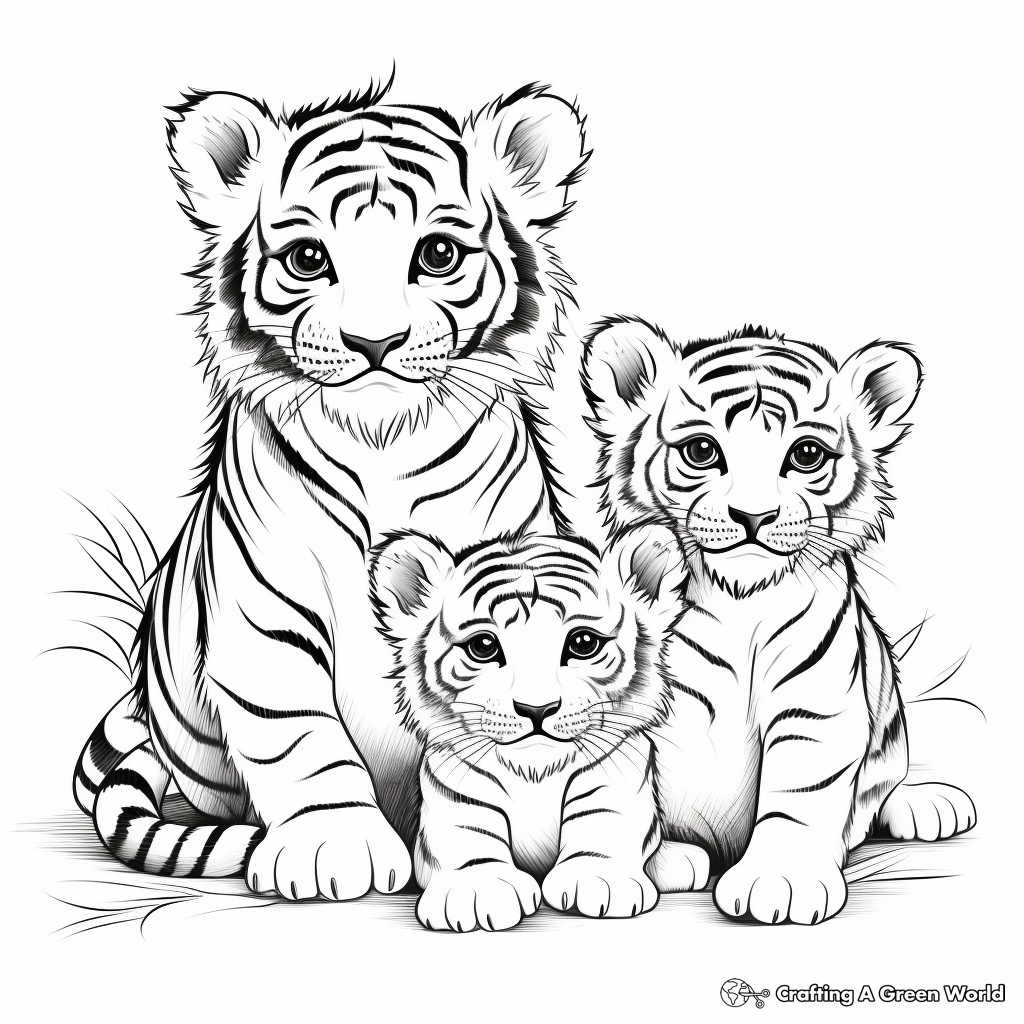 Siberian tiger coloring pages