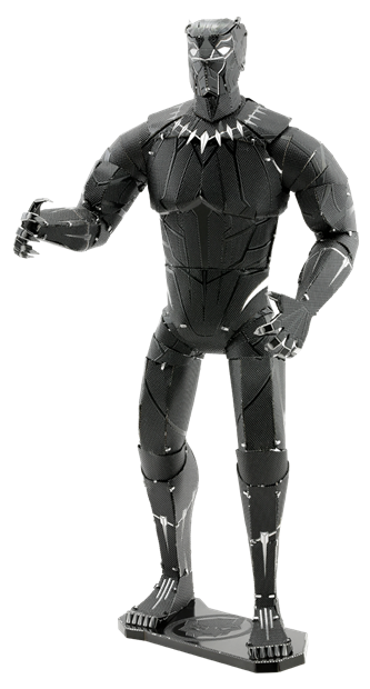 Black panther metal earth d model kit